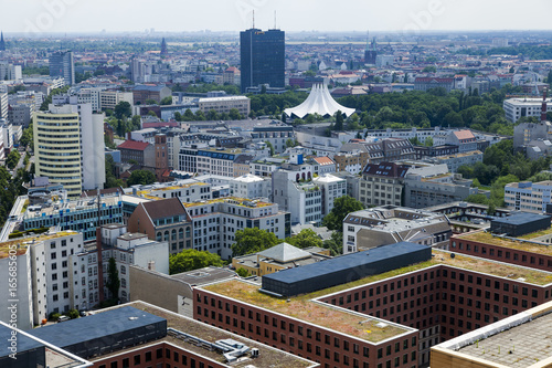 Berlin Potsdamer Platz and Skyline from Above