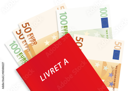 livret A - épargne - banque - économie - symbole - économiser - billet de banque photo