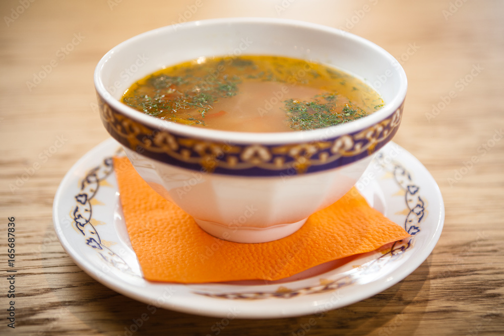 Chicken soup with noodles Chicken soup with noodles
