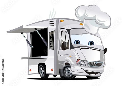 Cartoon food truck