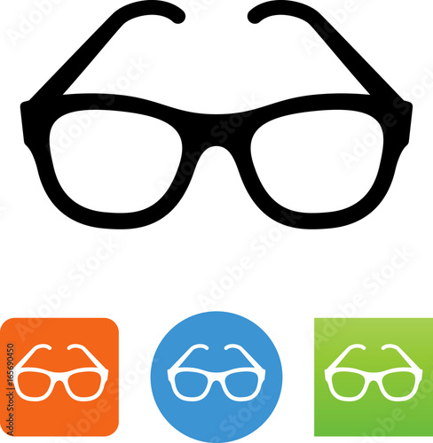 Eyeglasses Icon - Illustration