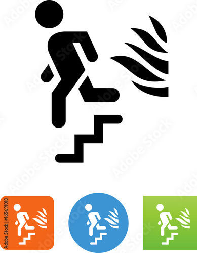 Fire Exit Icon -  Illustration