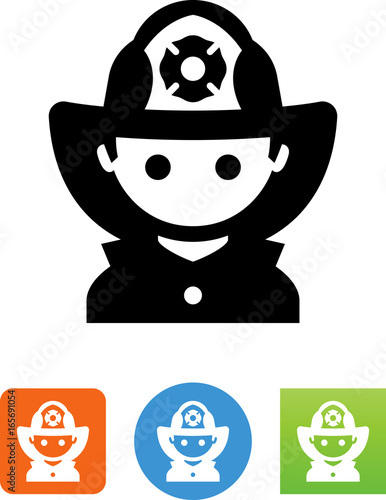 Firefighter Icon - Illustration
