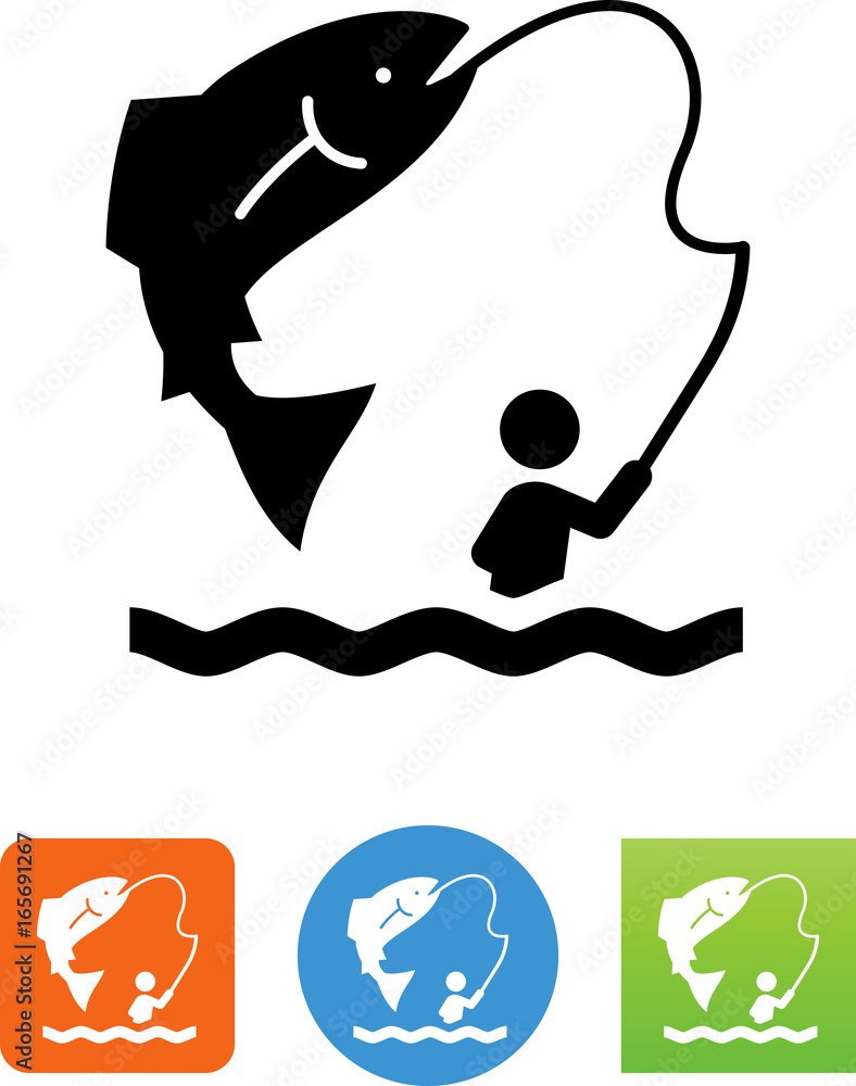Fishing Icon - Illustration