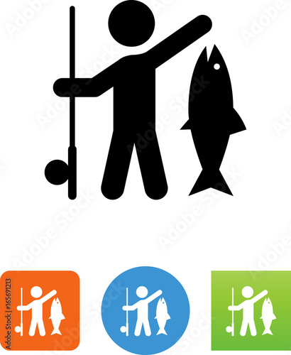 Fisherman Icon - Illustration