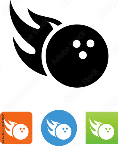 Flaming Bowling Ball Icon