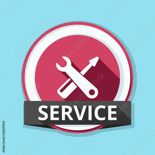 Service sign illustration