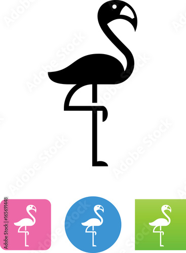 Flamingo Icon- Illustration
