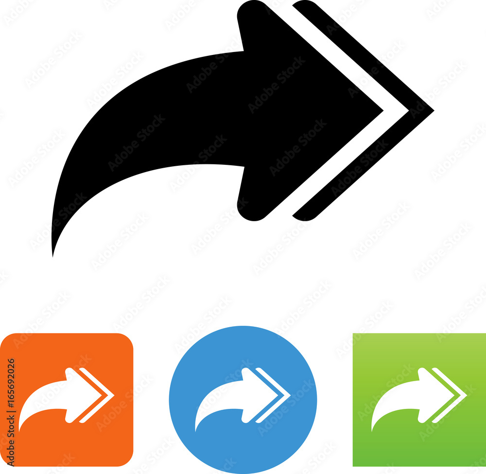 Forward Double Arrow Icon - Illustration Forward Double Arrow Icon - Illustration