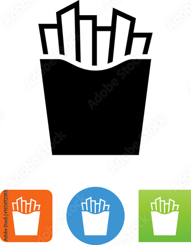 French Fries Icon - Illustration