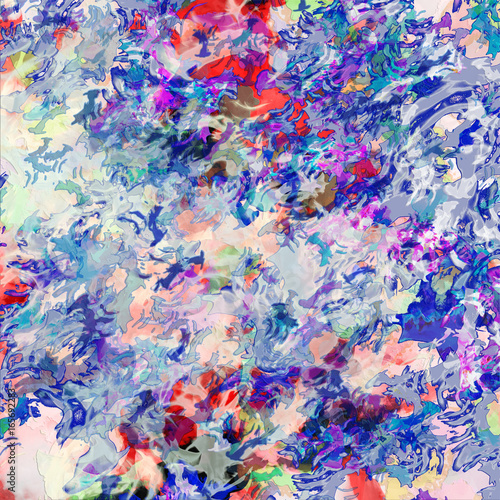 Abstract colored paper. Colored paint stains white background.