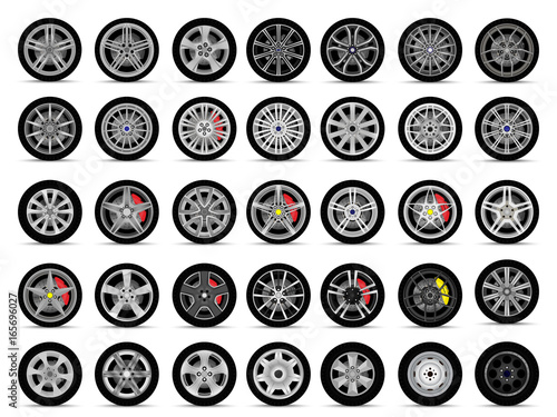 car wheels set photo