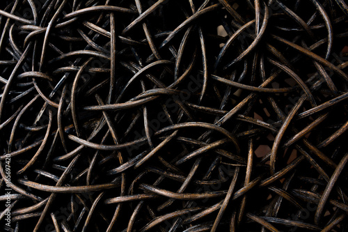 The pattern of brown knitten ratten.