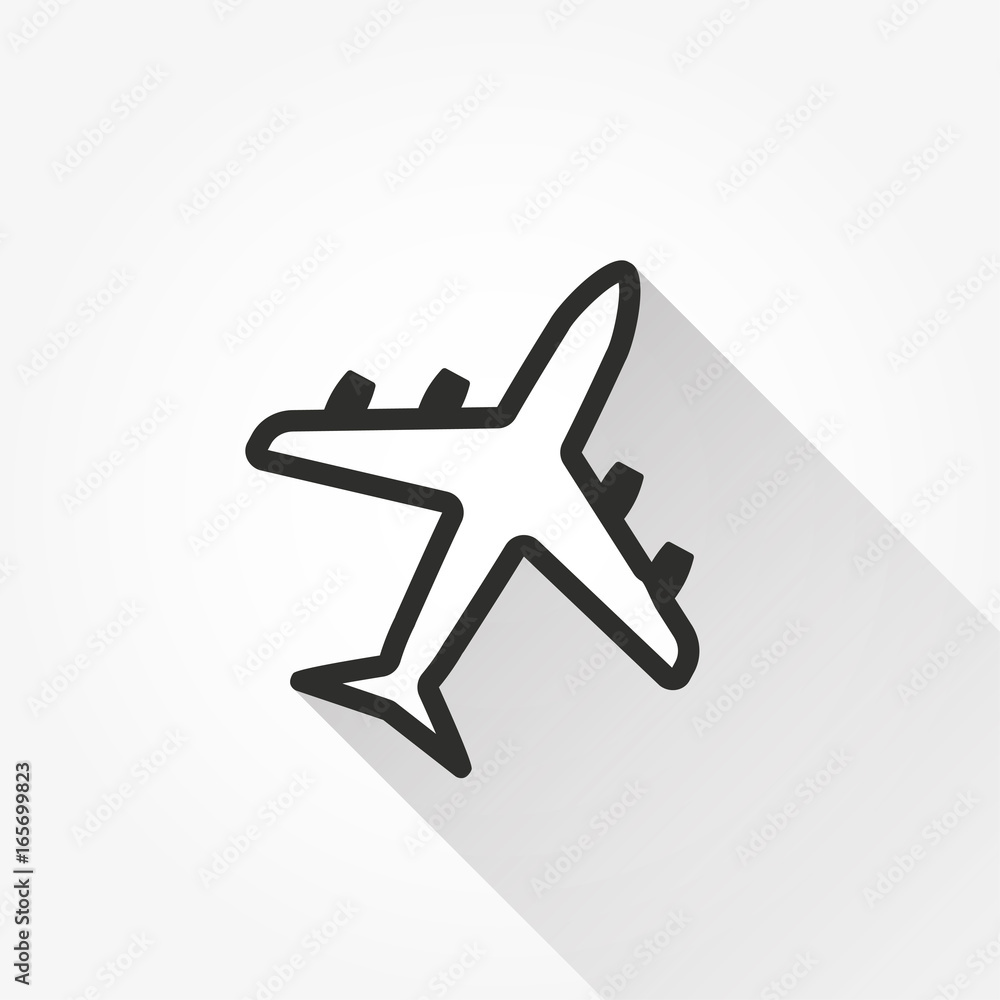 Airplane - vector icon. Airplane - vector icon.