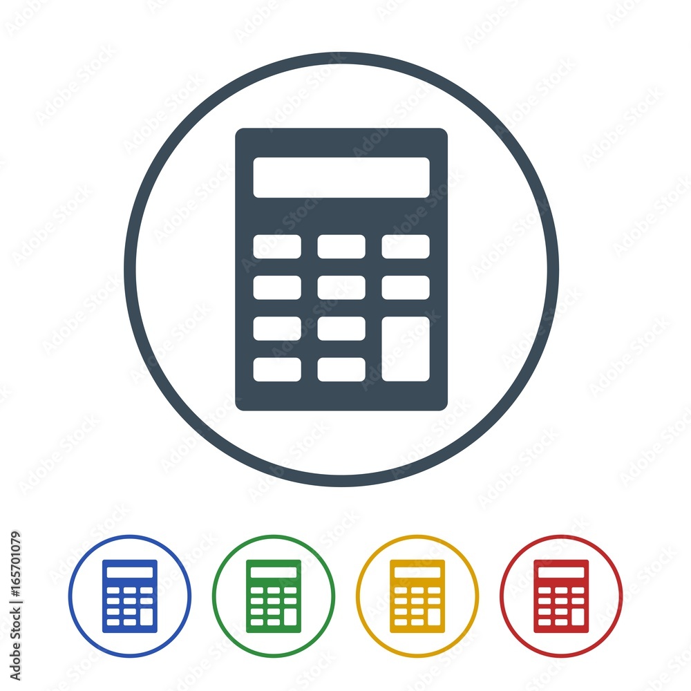 Calculator icon isolated on white background Calculator icon isolated on white background