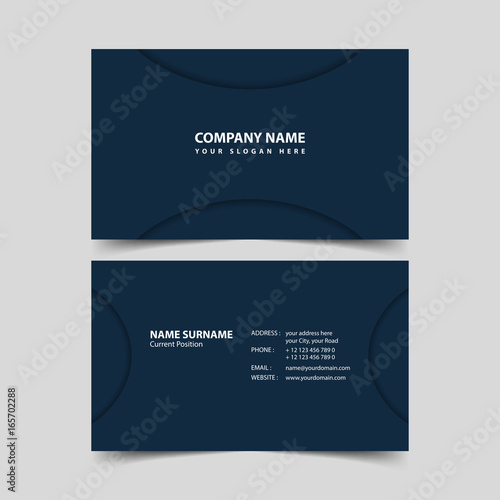 Business card design template.