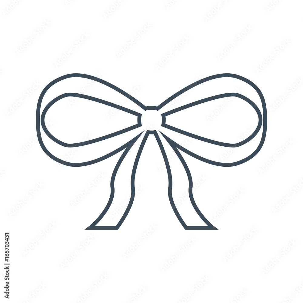 Gift ribbon icon isolated on white background Gift ribbon icon isolated on white background