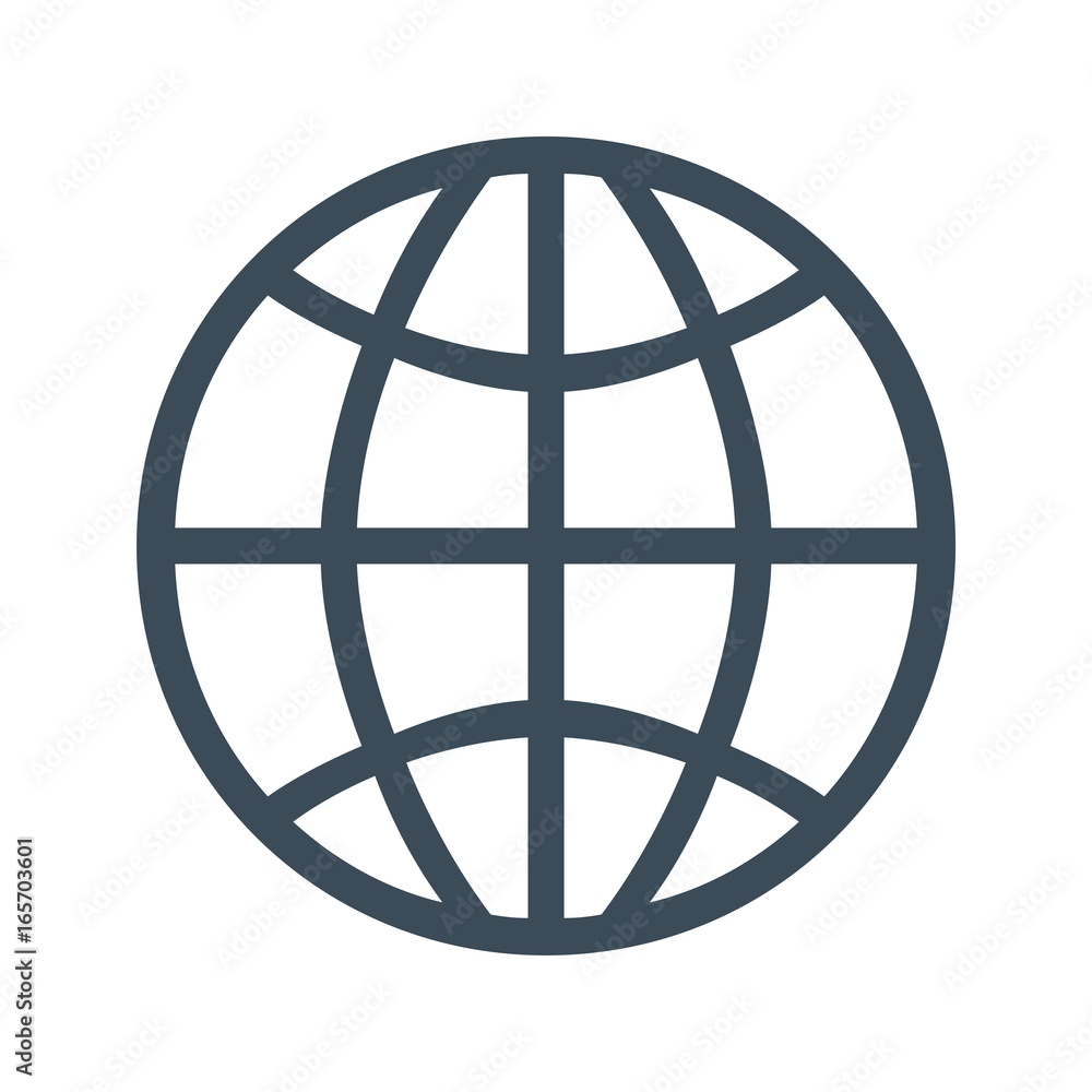 Globe icon isolated on white background Globe icon isolated on white background