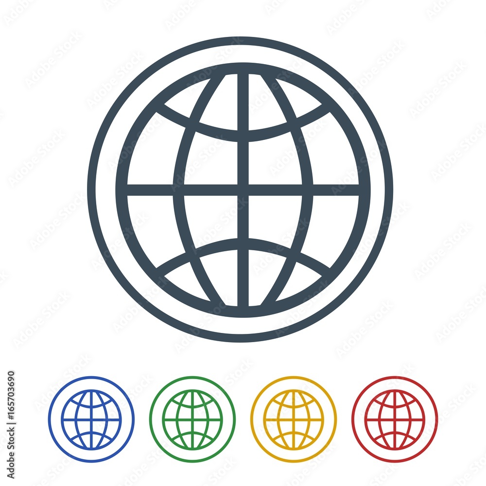 Globe icon isolated on white background Globe icon isolated on white background