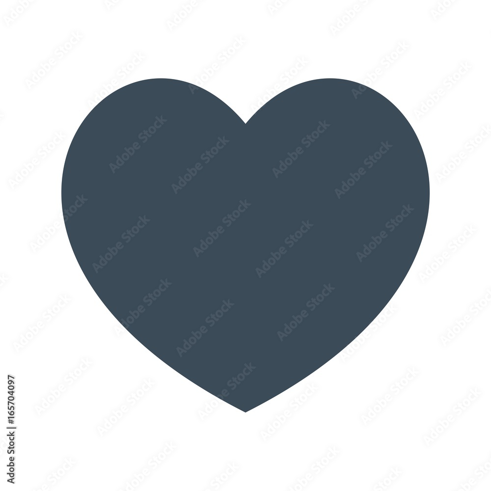 Heart icon isolated on white background Heart icon isolated on white background