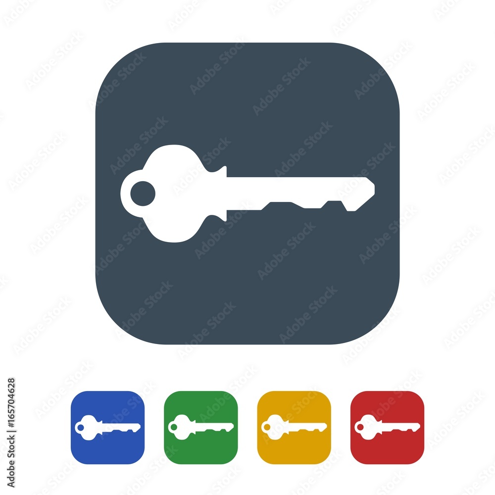 Key icon isolated on white background Key icon isolated on white background