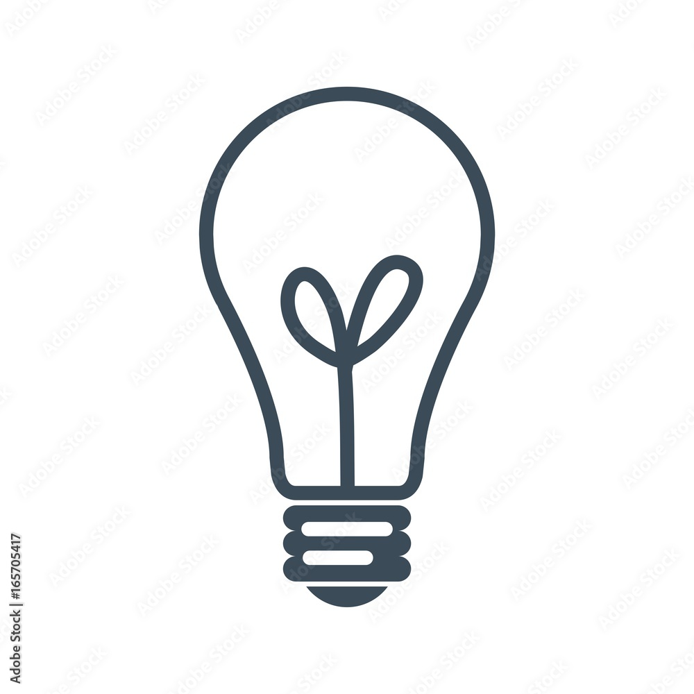 Bulb icon isolated on white background Bulb icon isolated on white background