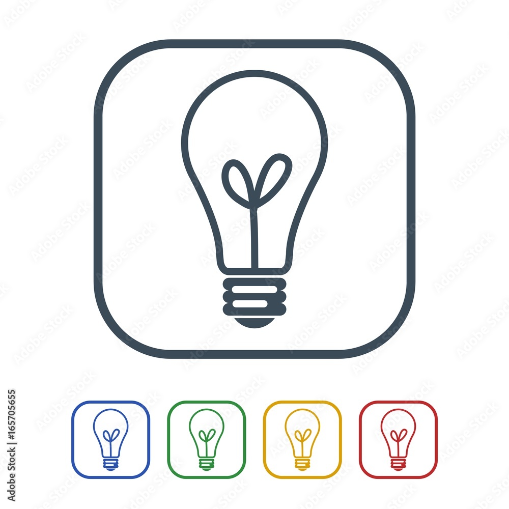 Bulb icon isolated on white background Bulb icon isolated on white background