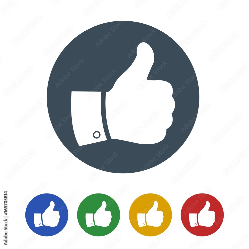 Thumb up icon isolated on white background Thumb up icon isolated on white background