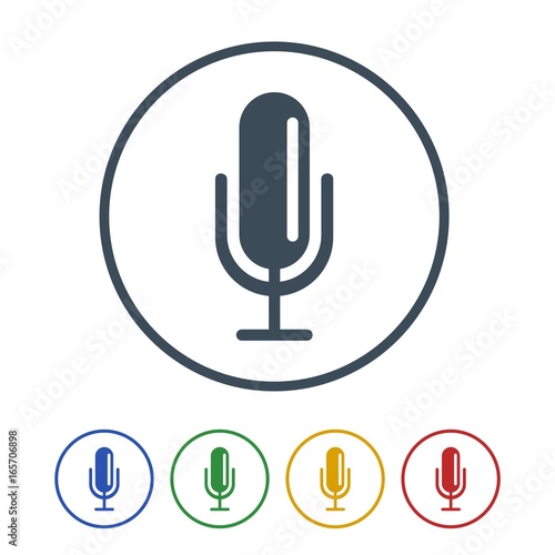 Microphone icon isolated on white background