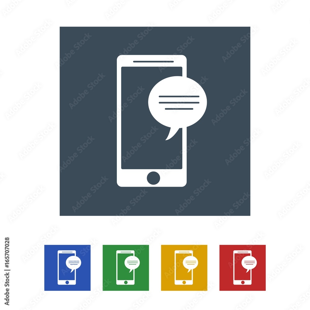 Mobile icon isolated on white background Mobile icon isolated on white background