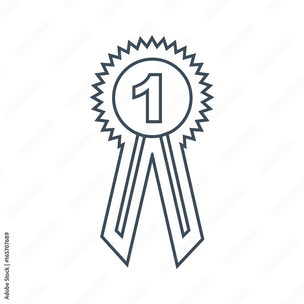 Number one icon isolated on white background Number one icon isolated on white background