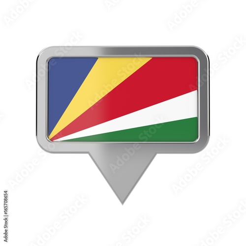 Seychelles flag location marker icon. 3D Rendering Free Download Seychelles flag location marker icon. 3D Rendering - GFXLoad