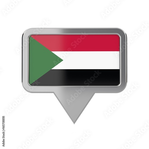 Sudan flag location marker icon. 3D Rendering Free Download Sudan flag location marker icon. 3D Rendering - GFXLoad