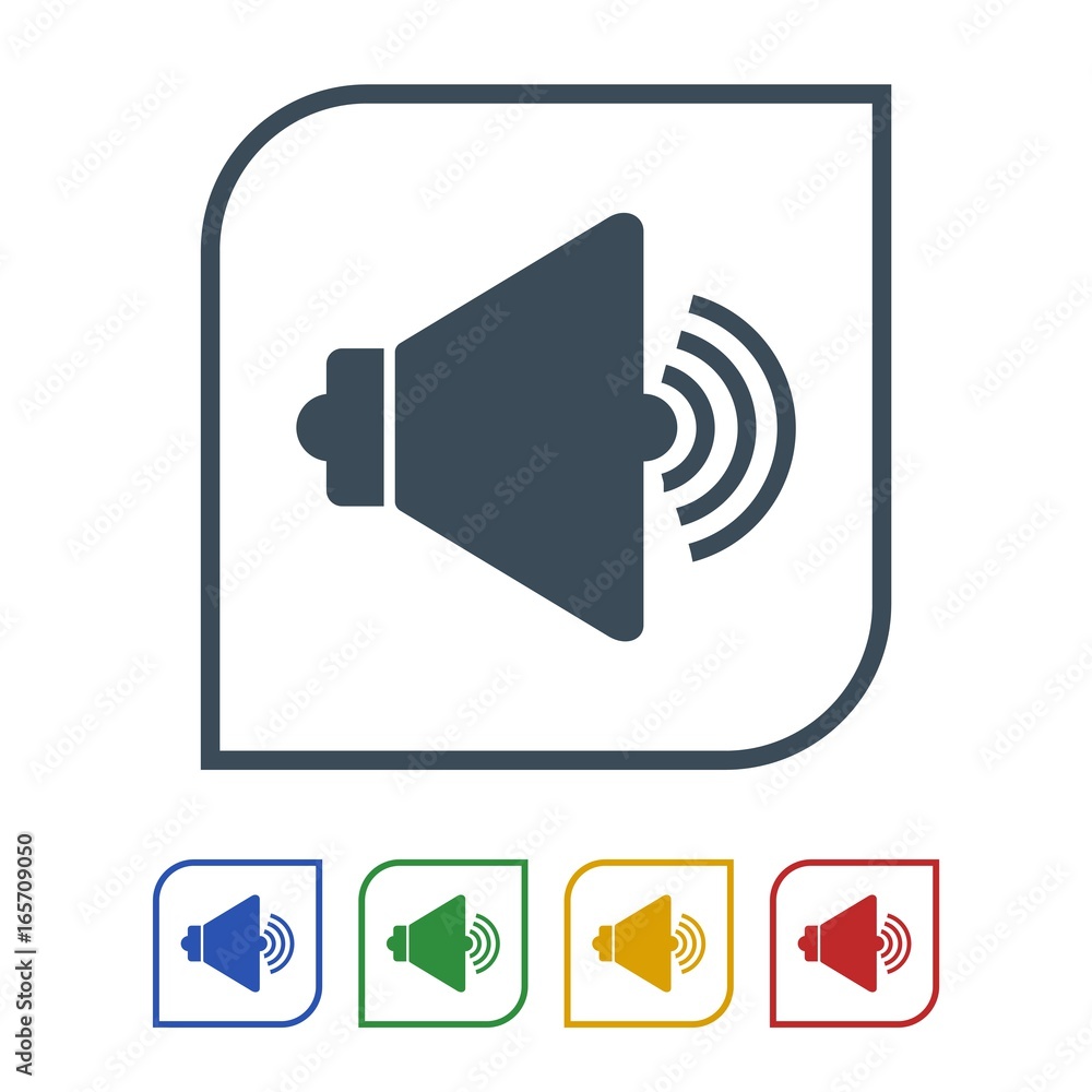 Speaker icon isolated on white background Speaker icon isolated on white background