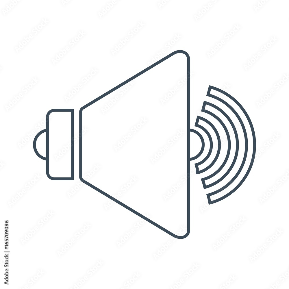 Speaker icon isolated on white background Speaker icon isolated on white background