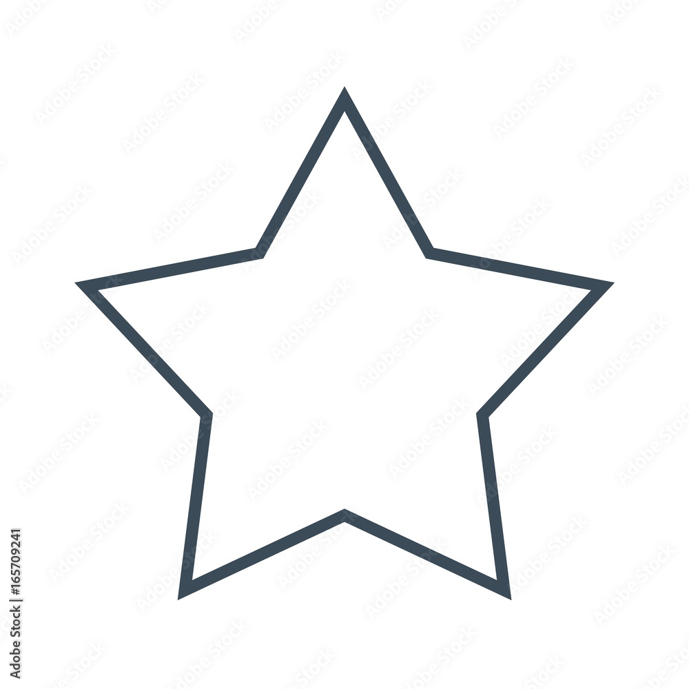 Star icon isolated on white background Star icon isolated on white background