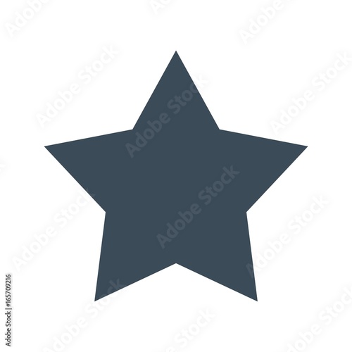 Star icon isolated on white background