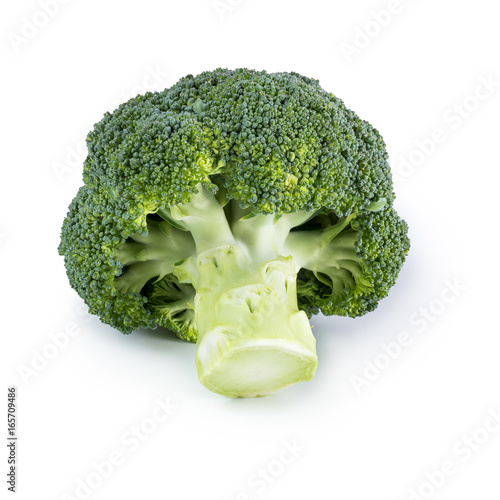 Fresh broccoli isolated on white background 