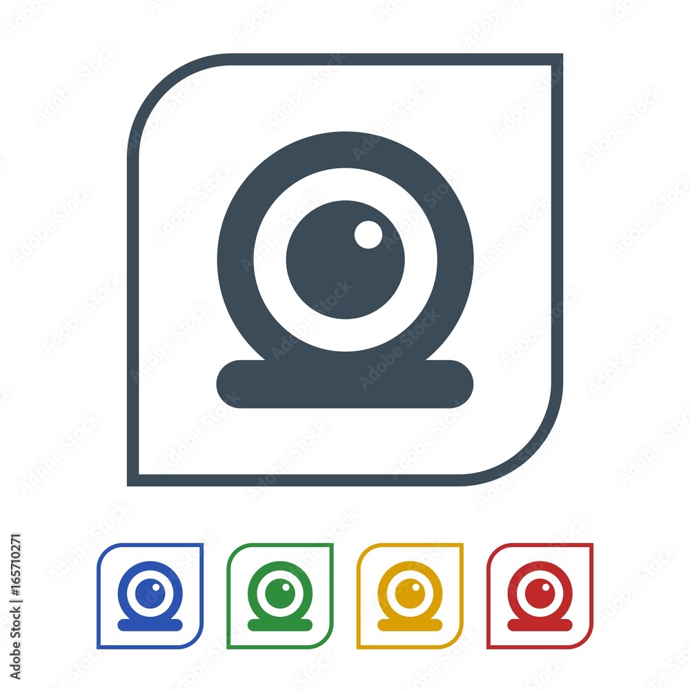 Web camera icon isolated on white background Web camera icon isolated on white background