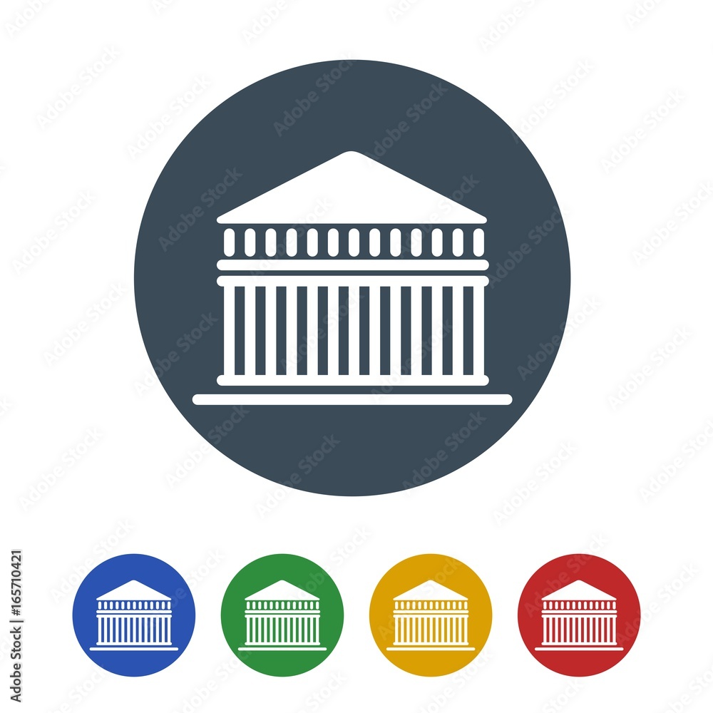 White house icon isolated on white background