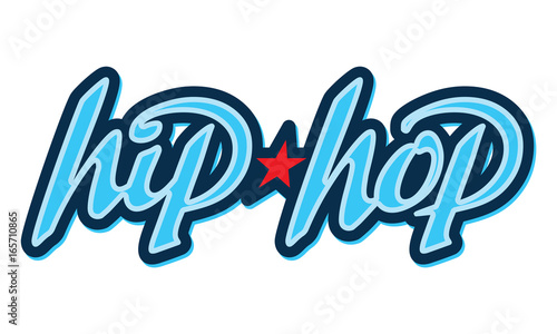 Hip-Hop Lettering. Design element