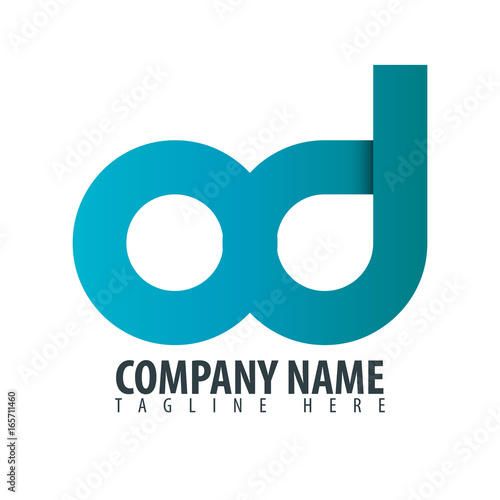 Initial Letter OD OC Linked Design Logo