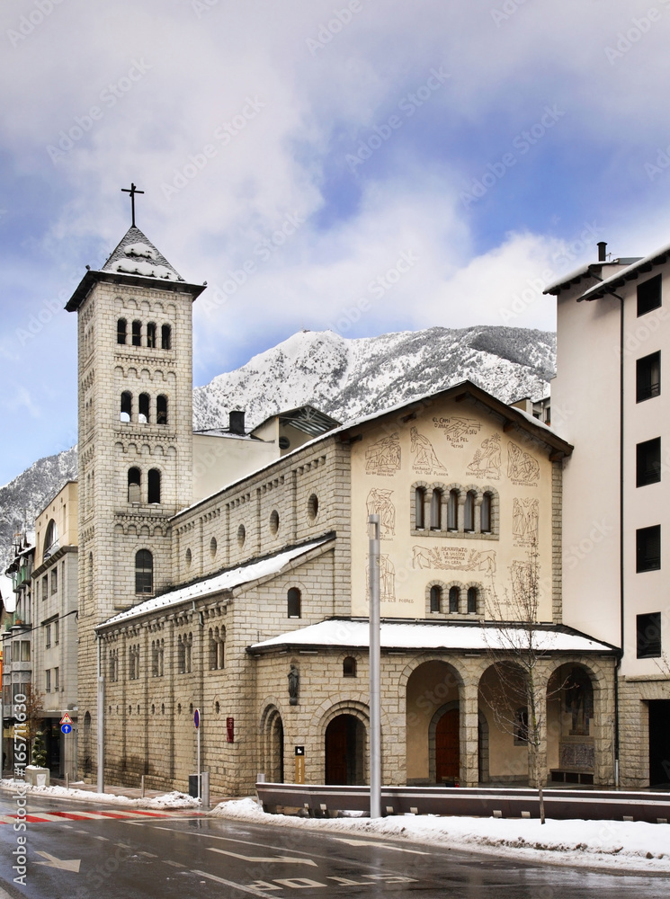 Sant Pere Martir church in Andorra la Vella. Andorra