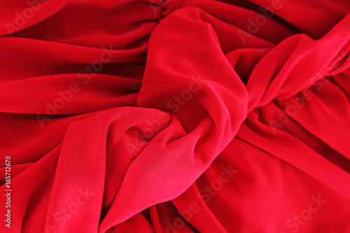 Red sexy dress fabric.