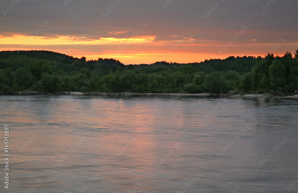 Vistula river in Kazimierz Dolny. Poland  