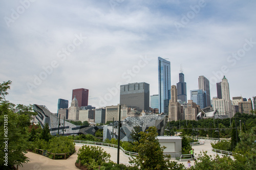 maggie daley park in Chicago mit Skyline © Michael Eichhammer