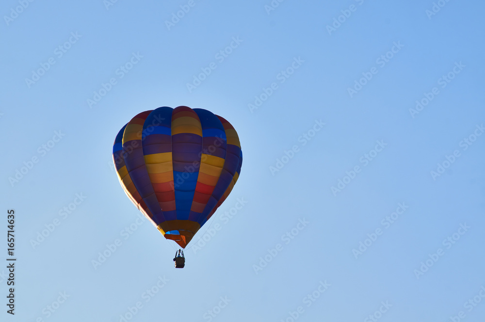 Walking balloon and the panorama of the mountains. Walking balloon and the panorama of the mountains.