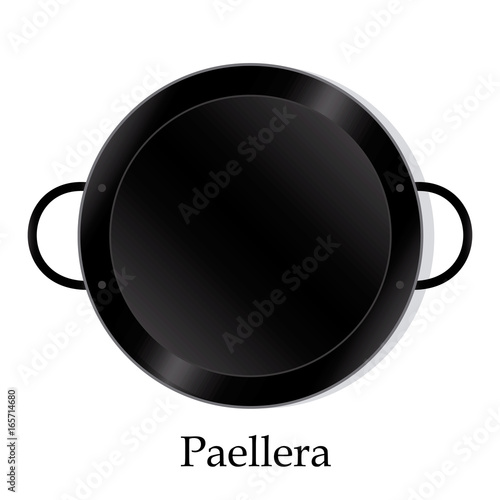 Paellera empty