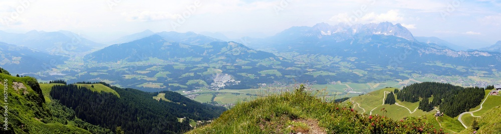Panorama vom Wilden Kaiser (Kaisergebirge), Tirol