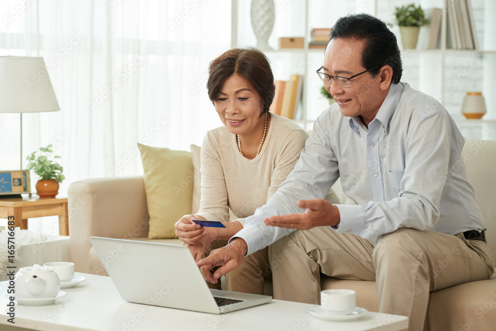Enjoying online shopping Enjoying online shopping